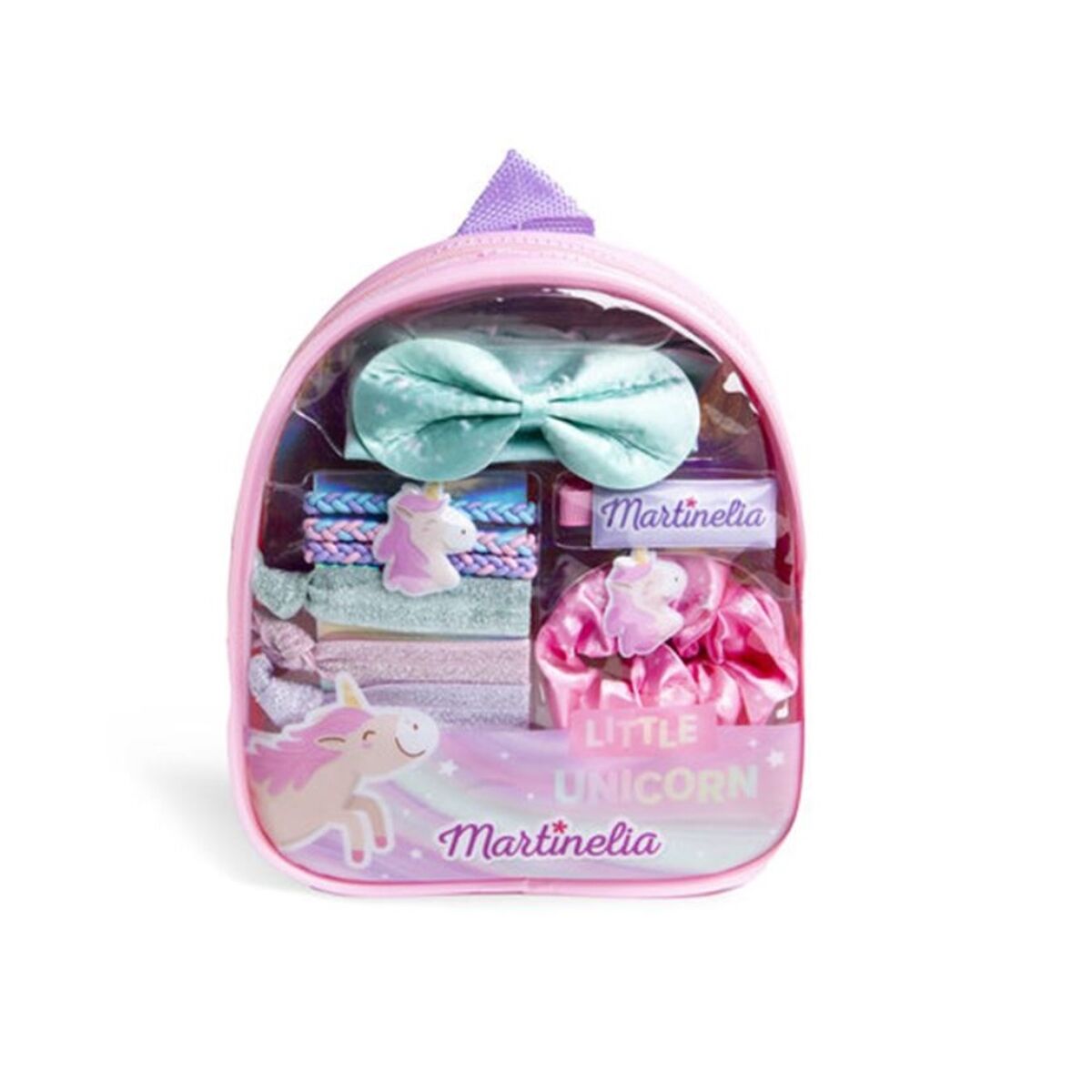 Zaino per bambini con accessori per capelli Martinelia Little Unicorn-3