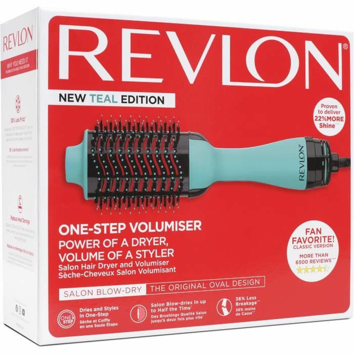 Моделирующая электрощетка для волос Revlon RVDR5222TE Синий Керамическое покрытие-2