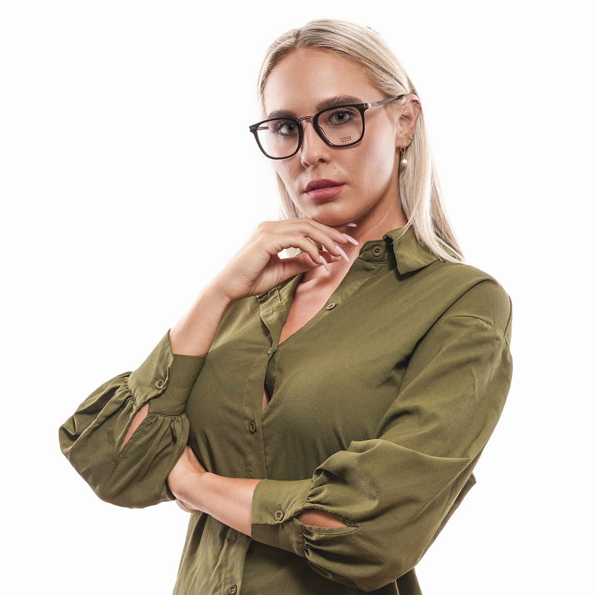 Unisex de Seda para os pontos de Lozza VL4152 500BLK-4