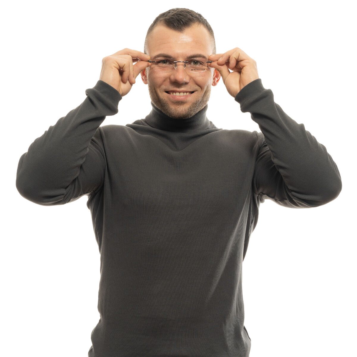 メンズQuikSilverメガネフレームEQYEG03048 53DBLK-2