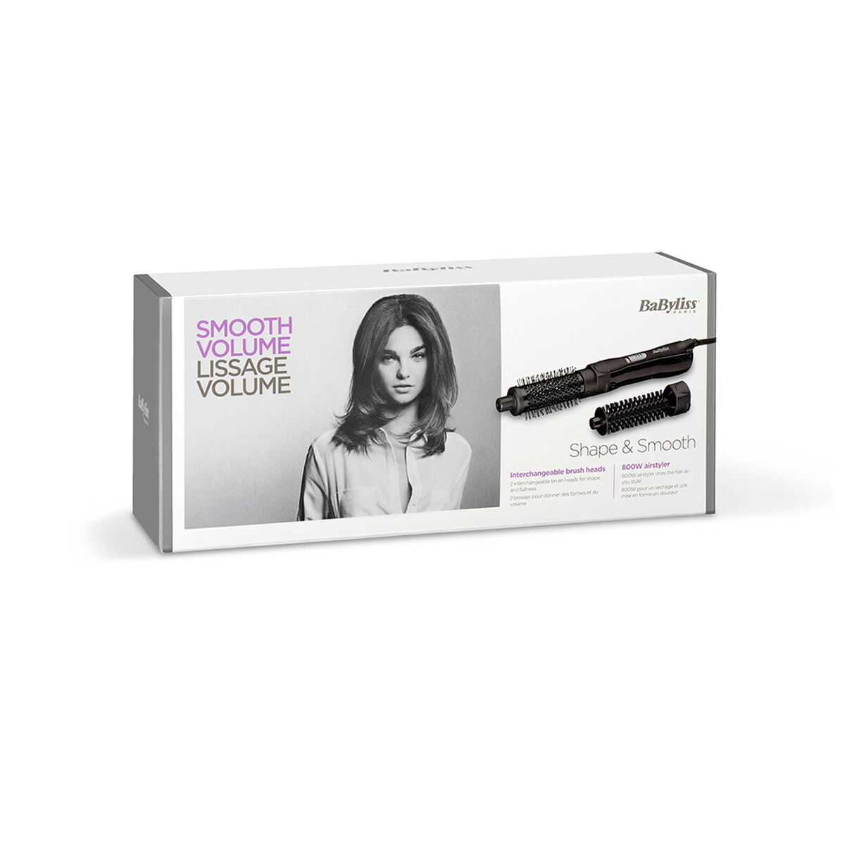 Моделирующая электрощетка для волос Babyliss Dual Voltage 2ACC-AS82E-5