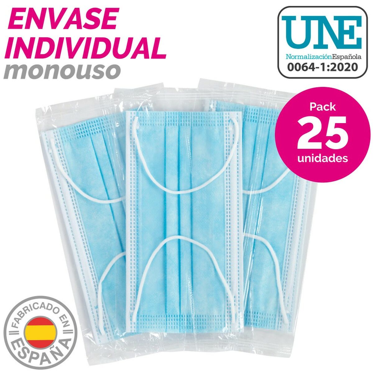 Box of hygienic masks SensiKare 25 Items (12 pieces)-3