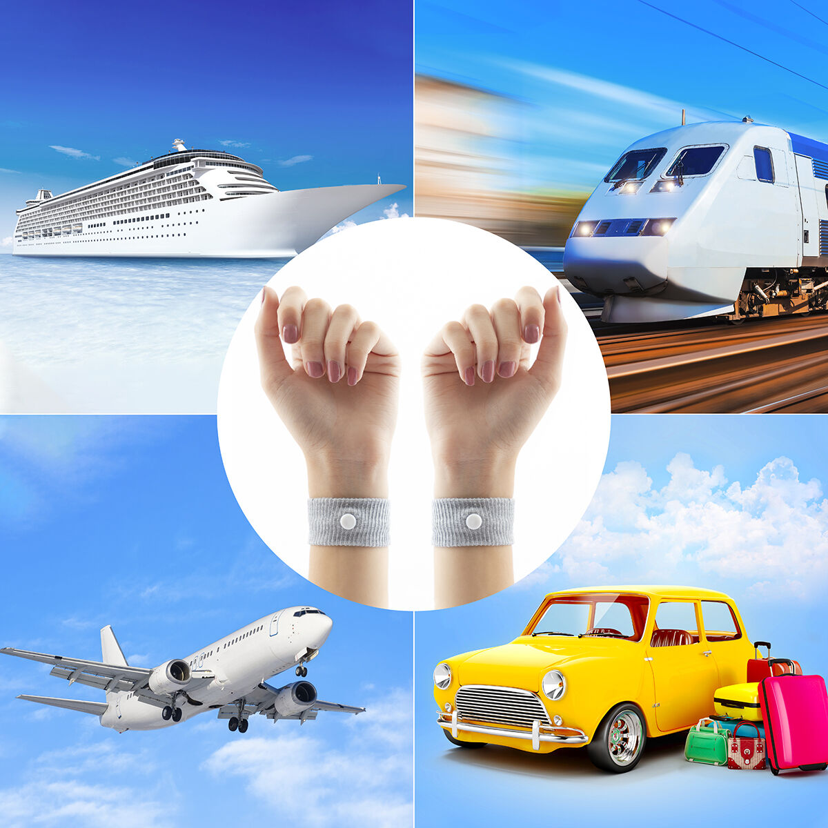 Браслет против головокружения с точкой давления Nei-Kuan Nona InnovaGoods (2 штуки)-2
