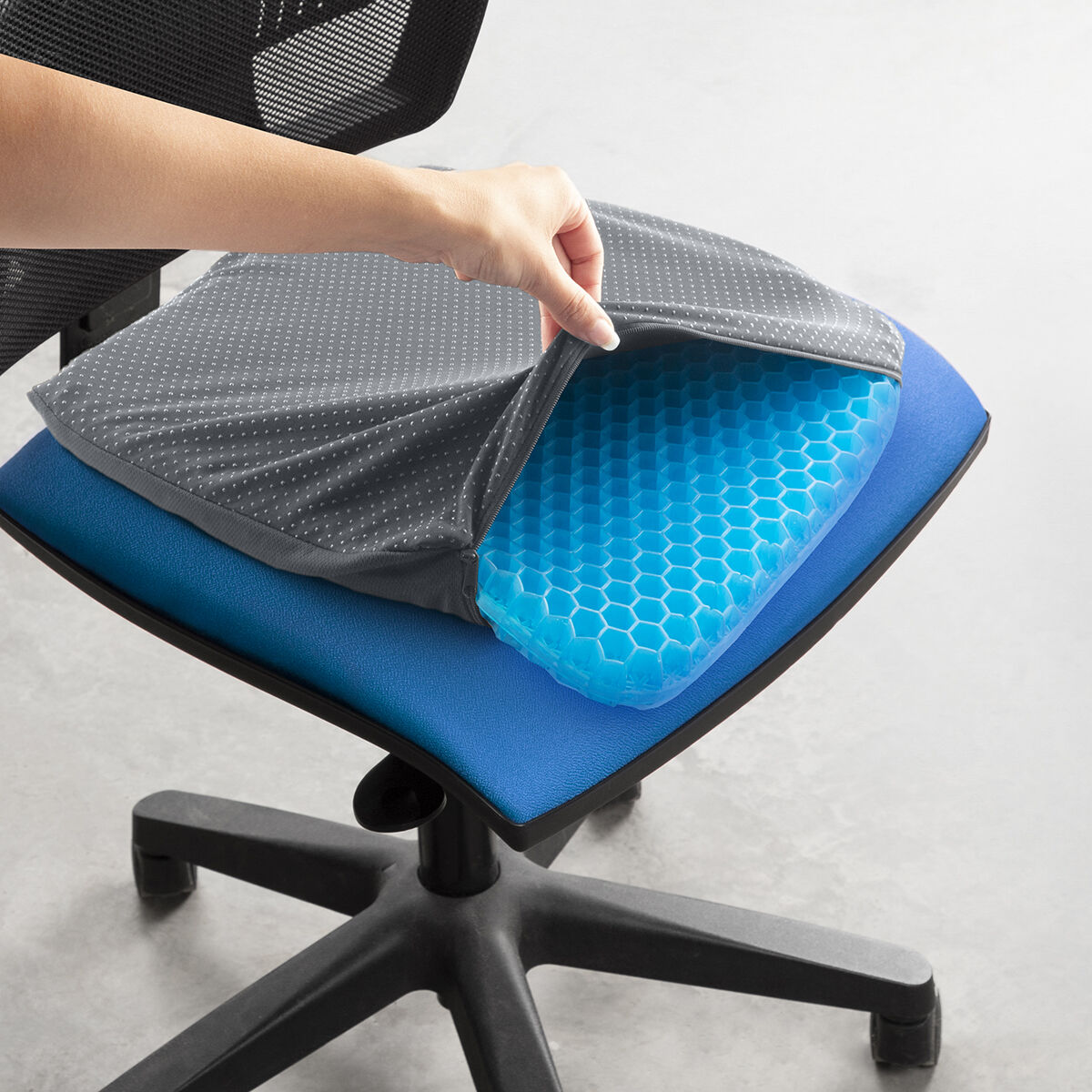Подушка из силиконового геля в виде сот Hexafresh InnovaGoods-2