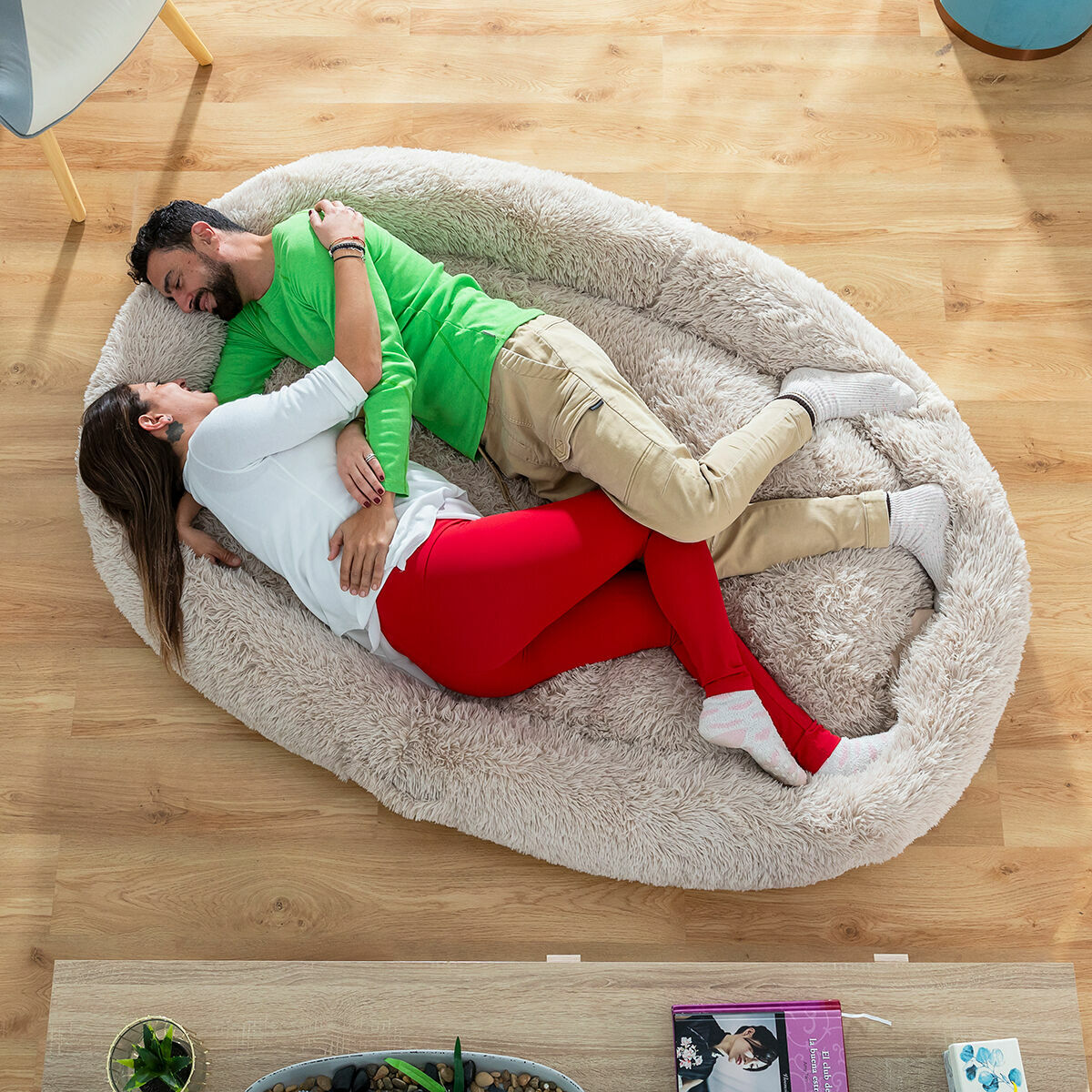 Лежанка для собак и людей | Human Dog Bed XXL InnovaGoods Beige-4