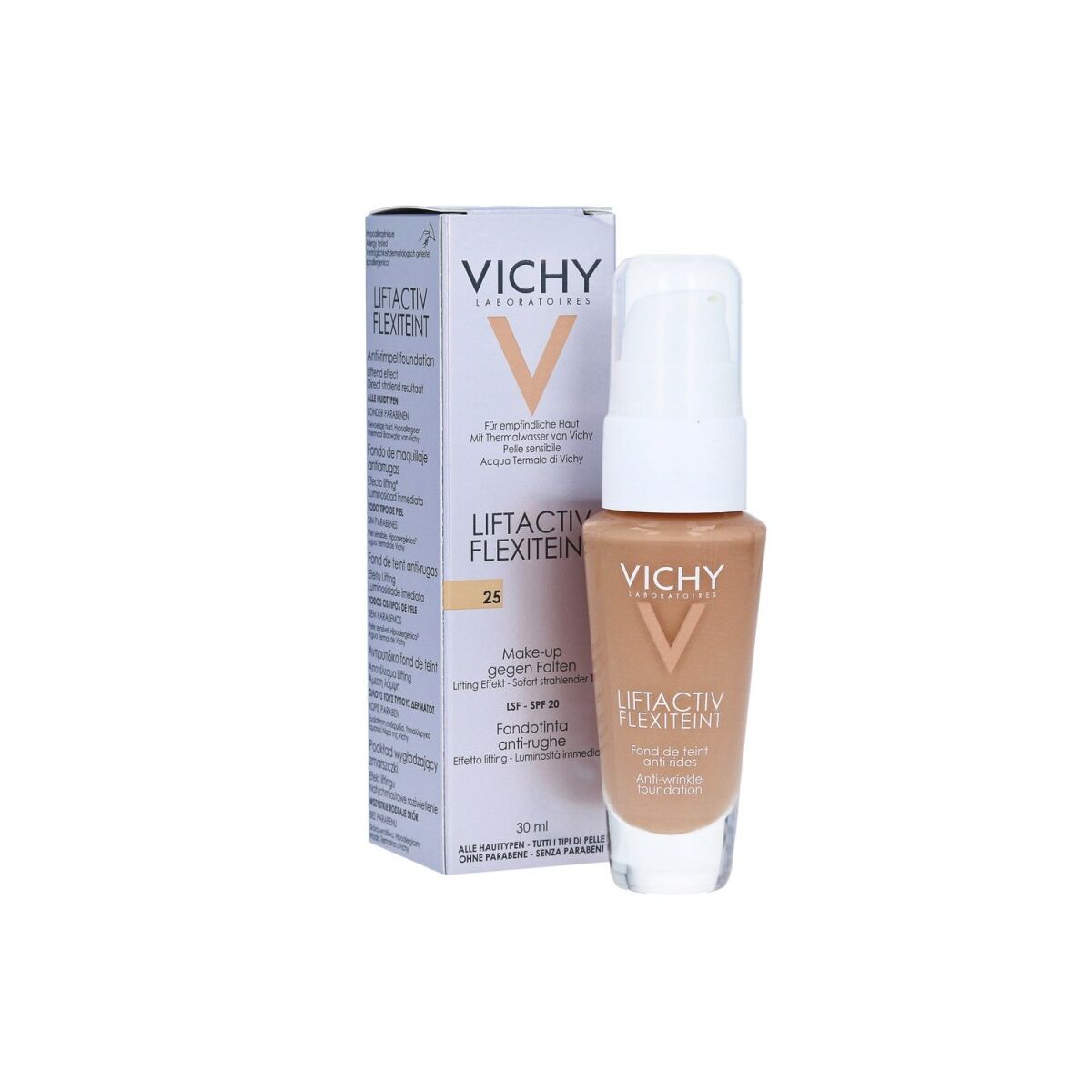 Рідка основа для макіяжу Liftactiv Flexiteint Vichy 2029072 Nude Spf 20 30 ml