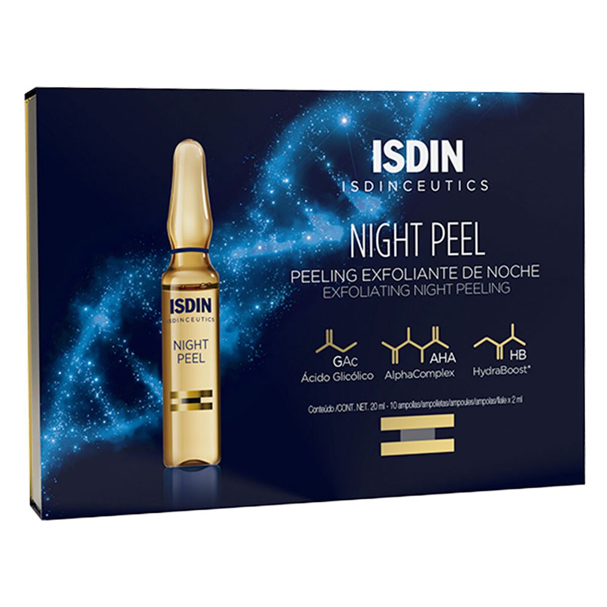 Отшелушивающее средство для лица Isdin Night Peel 30 x 2 ml Ампулы-2