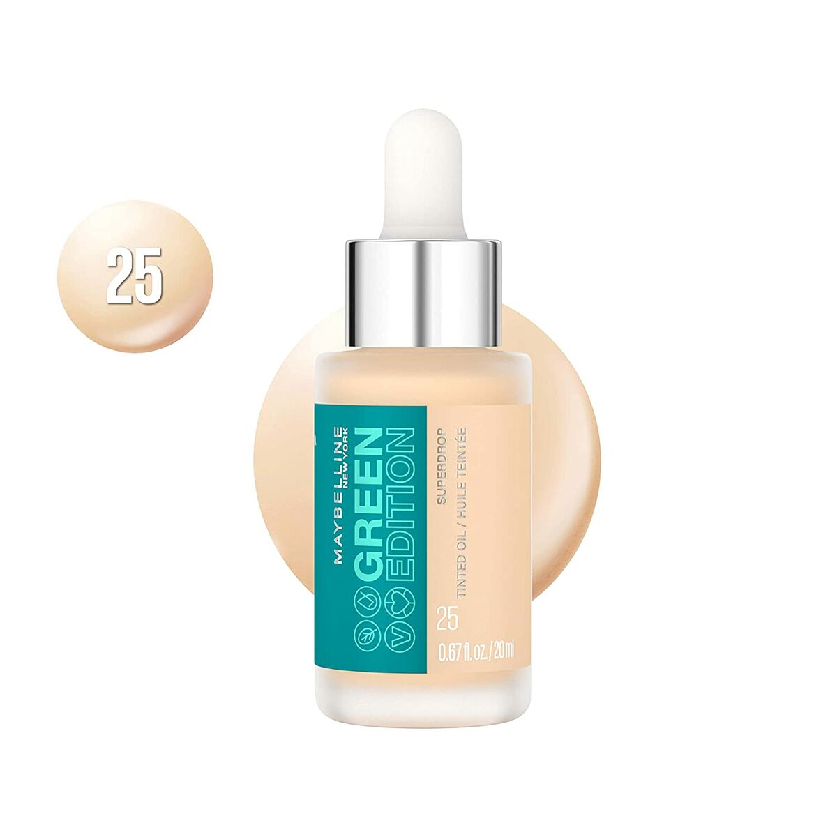 Жидкая основа для макияжа Maybelline Green Edition Масло Nº 25 (20 ml)-2