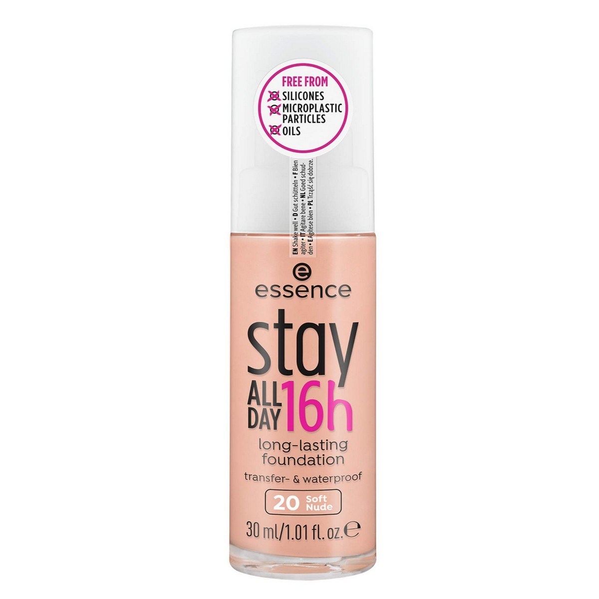 Основа-крем для макияжа Essence Stay All Day 16H 20-soft nude (30 ml)-2