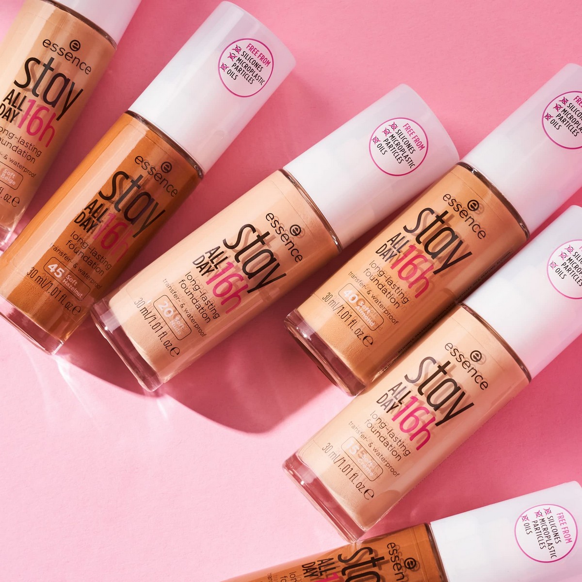 Основа-крем для макияжа Essence Stay All Day 16H 20-soft nude (30 ml)-4