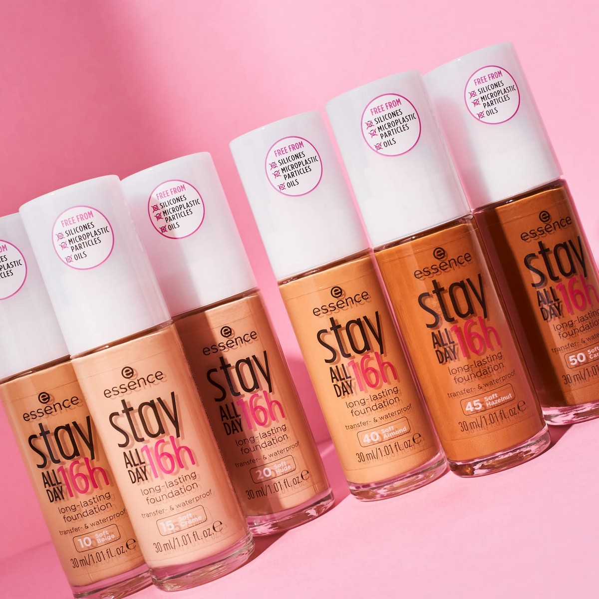 Основа-крем для макияжа Essence Stay All Day 16H 20-soft nude (30 ml)-5