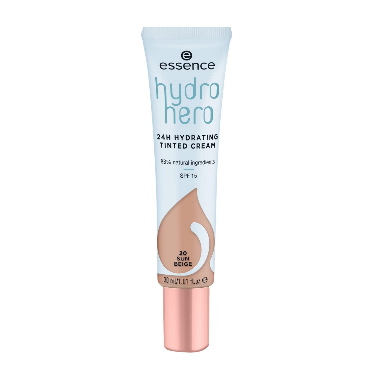 Увлажняющий крем с цветом Essence Hydro Hero 20-sun beige SPF 15 (30 ml)-2