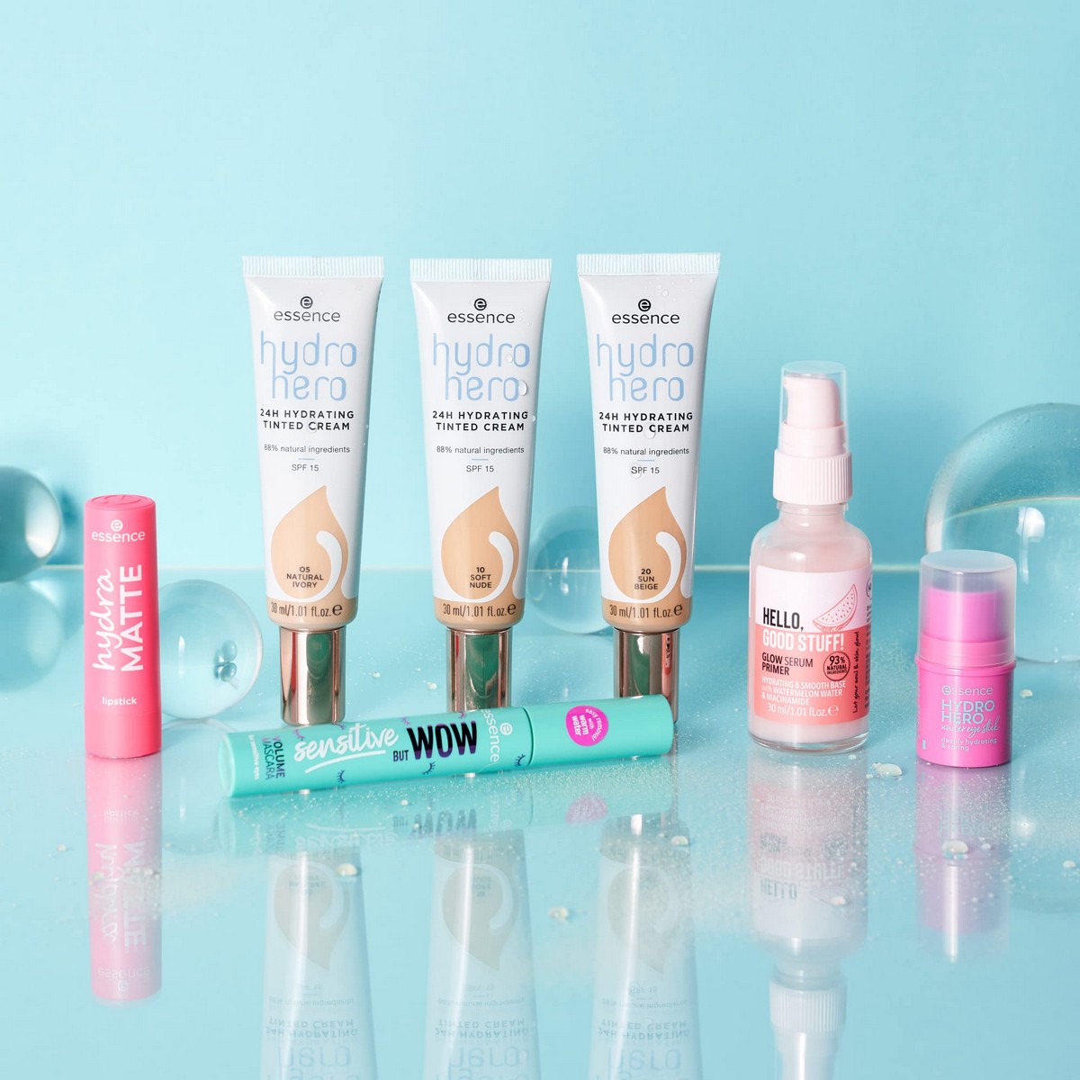 Увлажняющий крем с цветом Essence Hydro Hero 20-sun beige SPF 15 (30 ml)-6