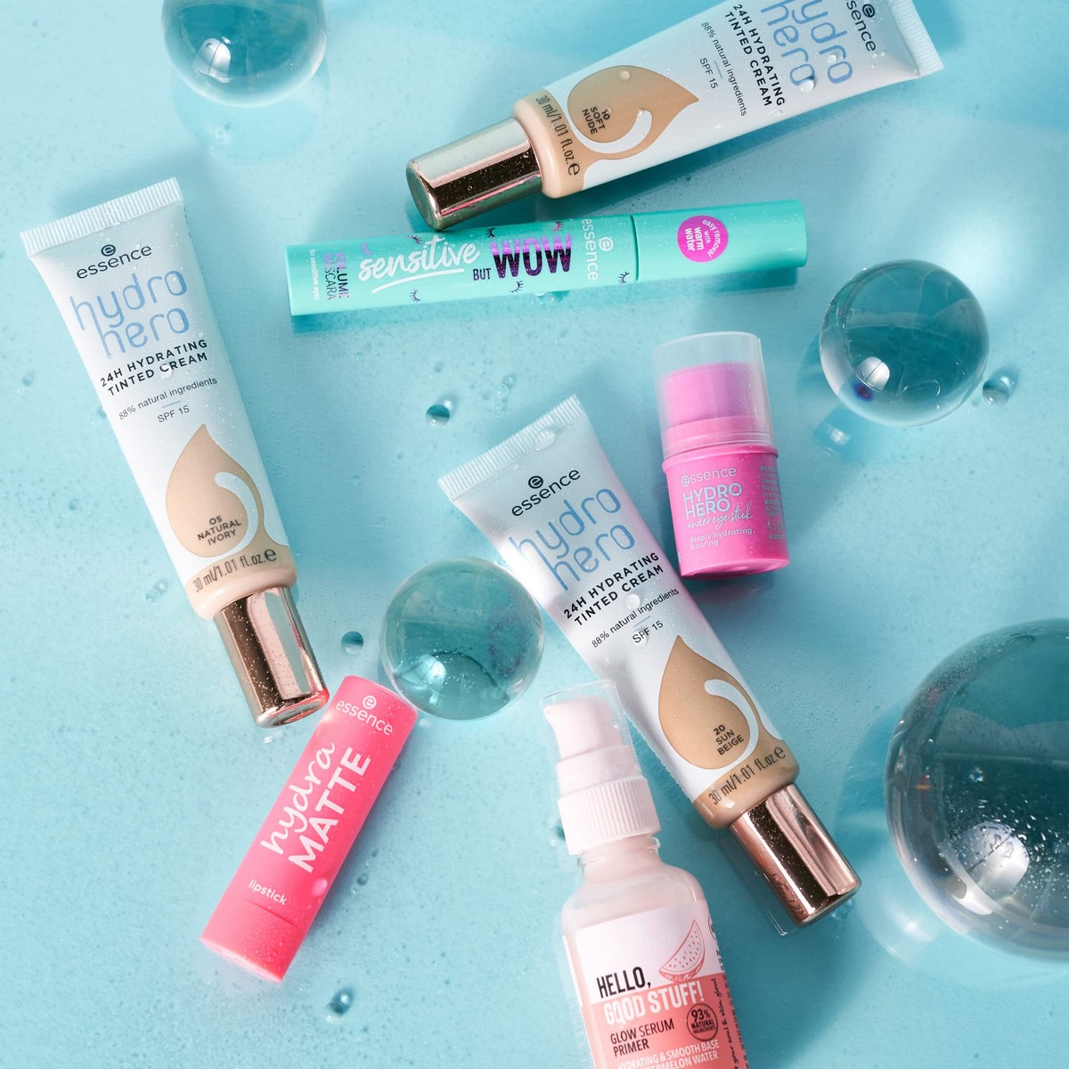 Увлажняющий крем с цветом Essence Hydro Hero 20-sun beige SPF 15 (30 ml)-7