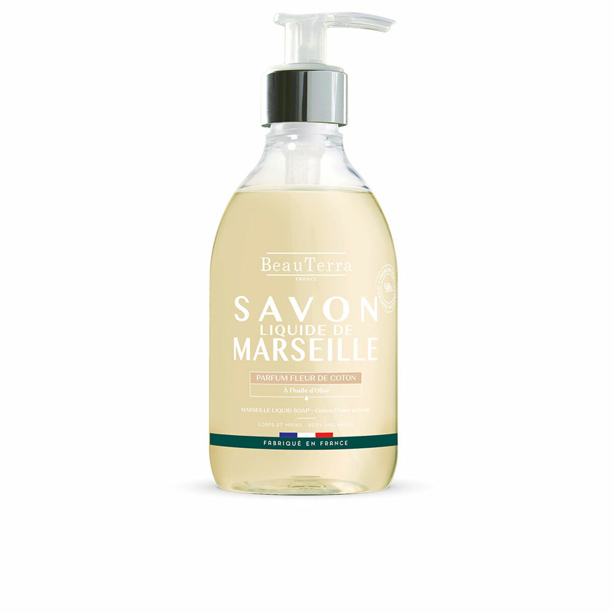 Beauterra Savon de Marseille Liquid Soap Cotton Flower 300 ml