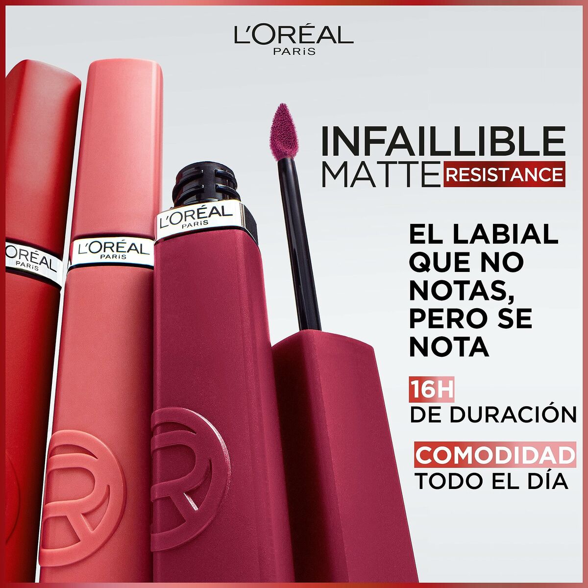 Rossetto liquido L'Oreal Make Up Infailible Matte Resistance Lipstick & Chill N° 200 (1 pezzi)-3