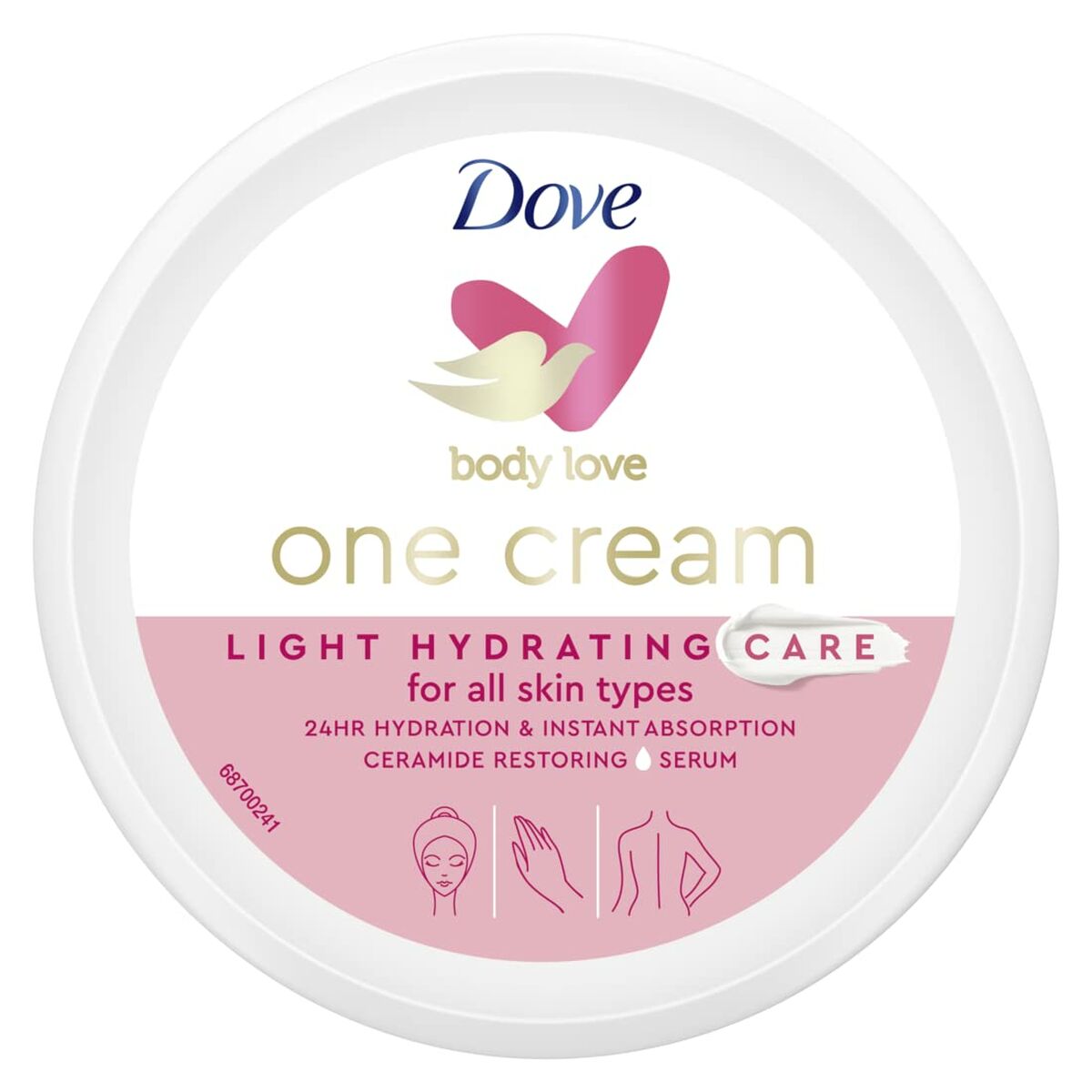 Crema idratante per il corpo Dove Body Love 250 ml-2