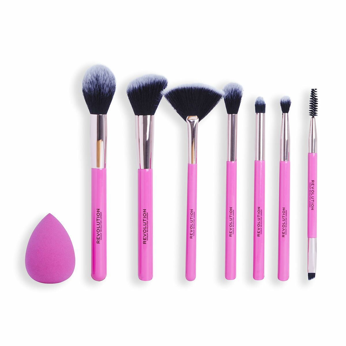 Набор кисточек для макияжа Revolution Make Up The Brush Edit Розовый 8 Предметы-2