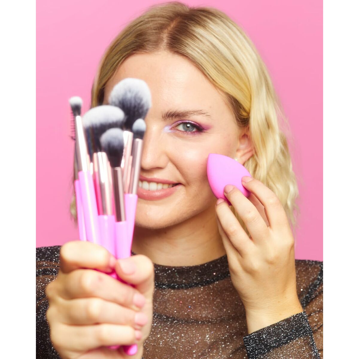 Набор кисточек для макияжа Revolution Make Up The Brush Edit Розовый 8 Предметы-4