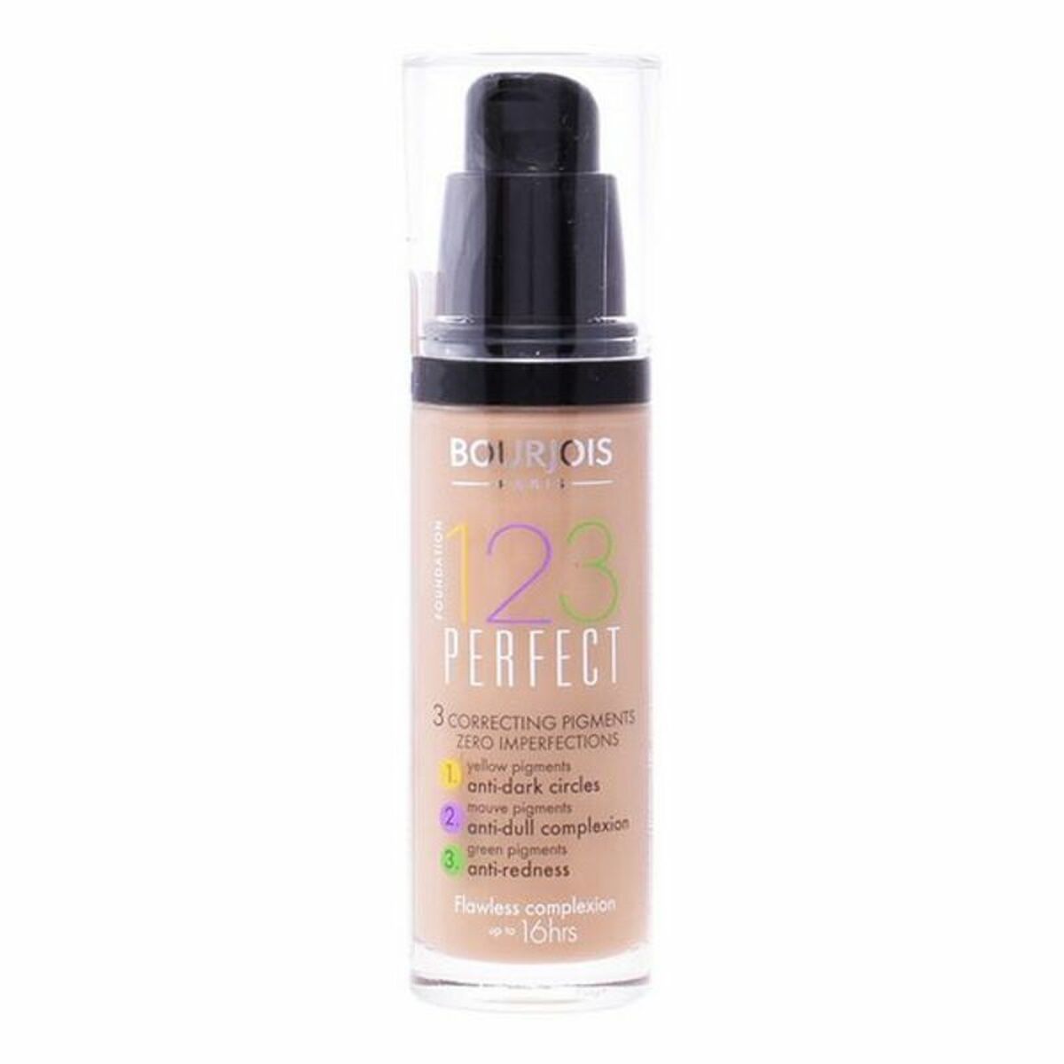 Base di trucco liquido 123 Perfect Bourjois Spf 10 (30 ml)-2