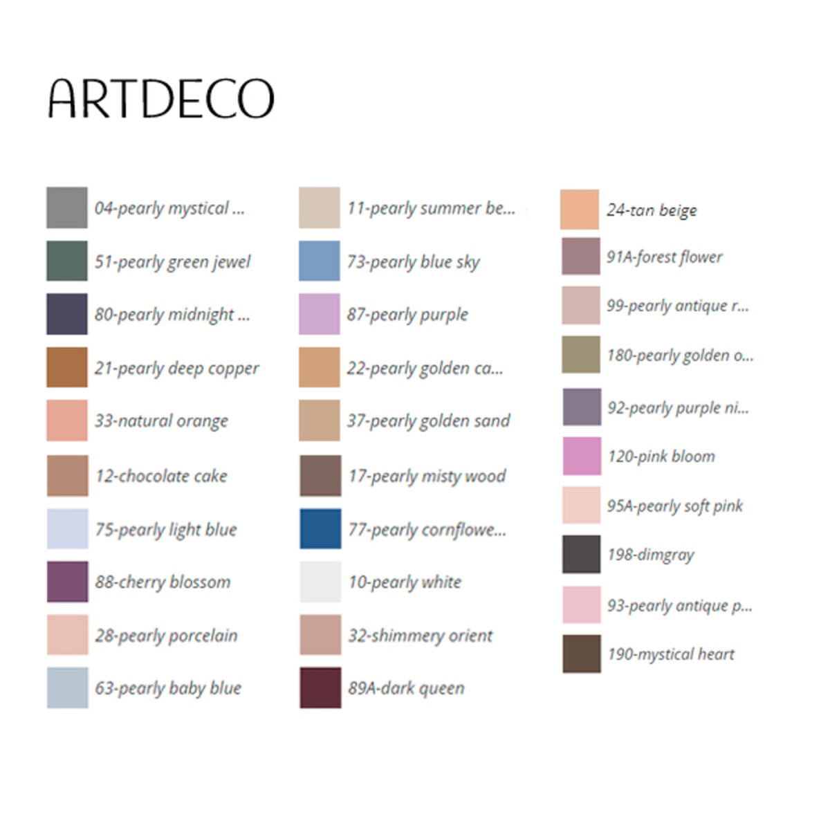 Тени для глаз Pearl Artdeco (0,8 g)-2