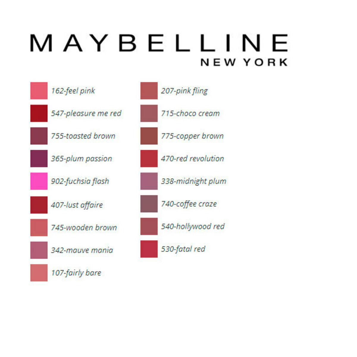 Renk sansasyonel maybelline ruj-2