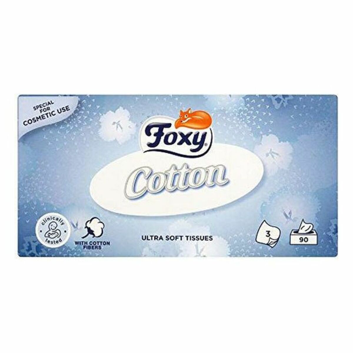 Бумажные салфетки Facial Cotton Foxy (90 штук)-2