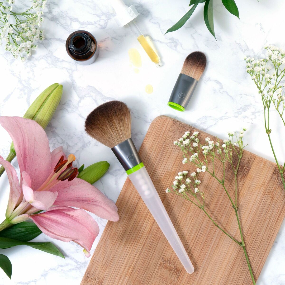 Кисть для макияжа Total Sense Ecotools Total Senses Brush Duo 3 Предметы-6