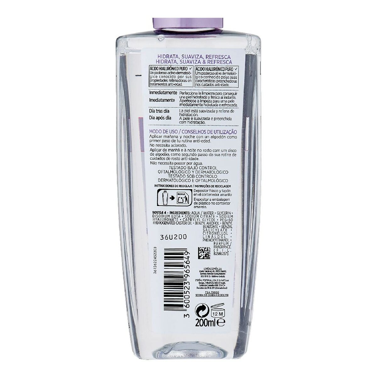 Очищающий тонифицирующий тоник Revitalift L'Oreal Make Up Заполнитель морщин (200 ml)-2