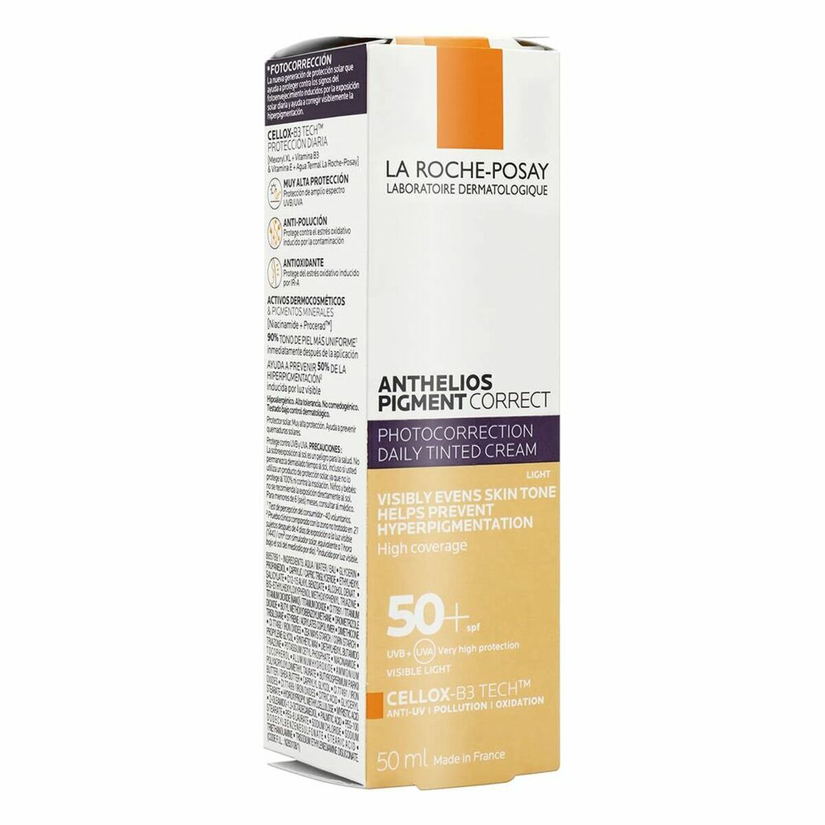 Regolatore viso La Roche Posay Anthelios Pigment Corrt Spf 50 + Light (50 ml)-2
