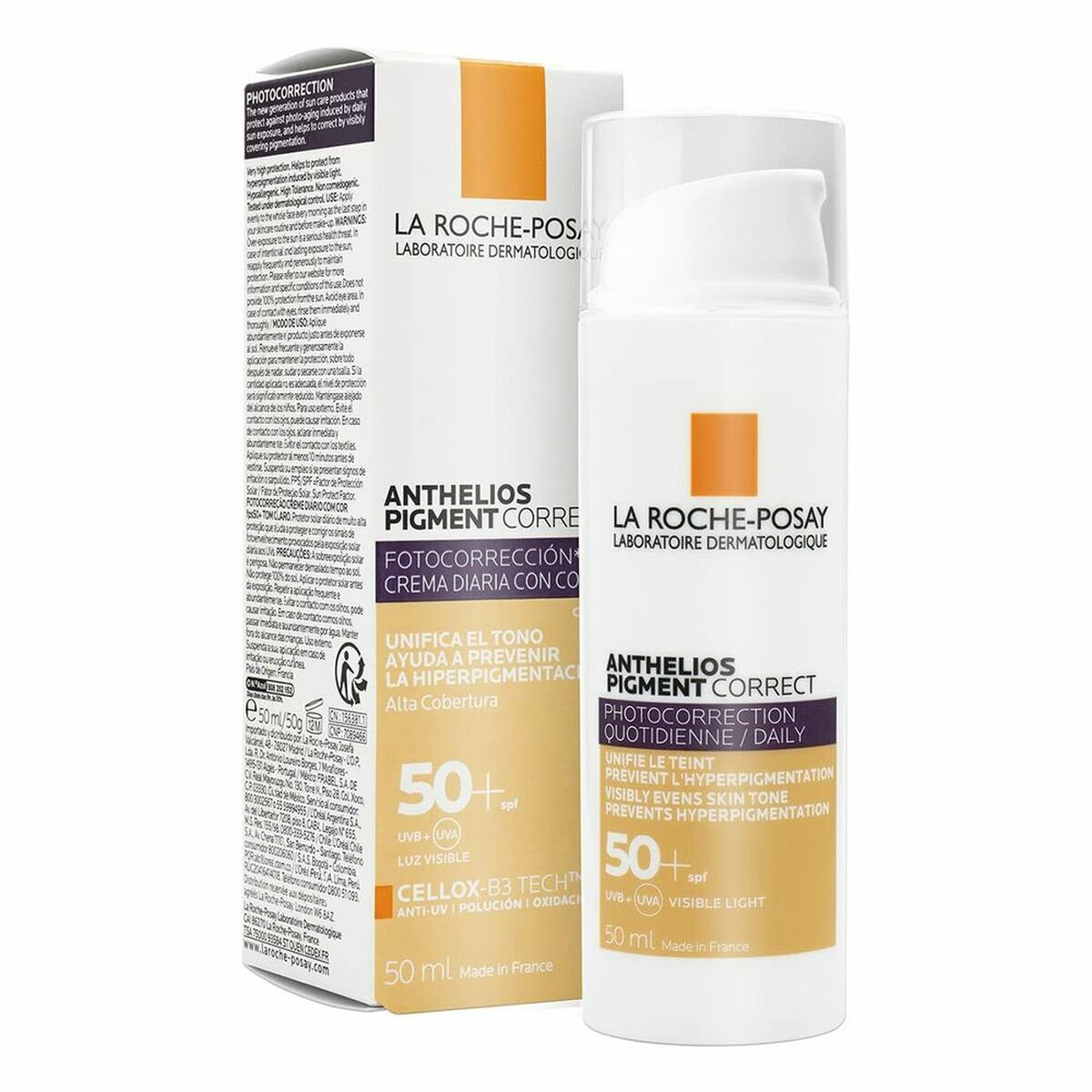 Regolatore viso La Roche Posay Anthelios Pigment Corrt Spf 50 + Light (50 ml)-3