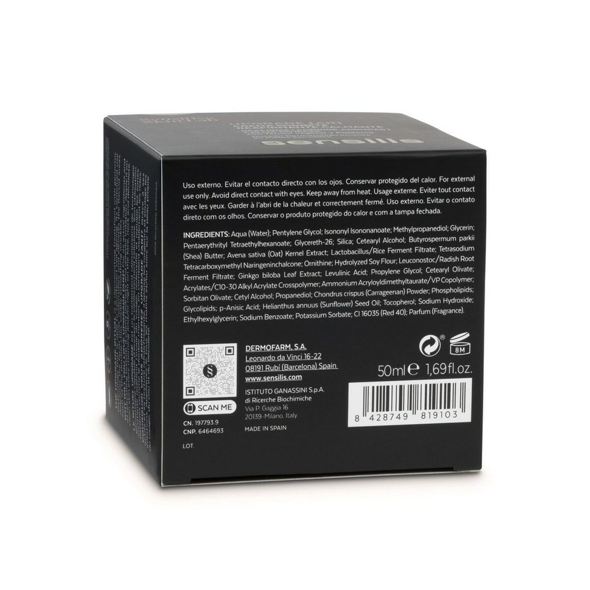 Crema calmante Sensilis Upgrade AR Allungante (50 ml)-4