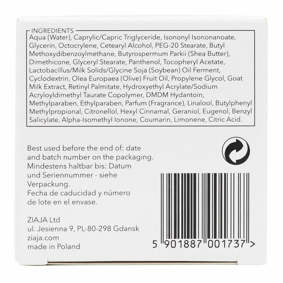Crema per il viso Ziaja Leche De Cabra Latte di capra 50 ml-4