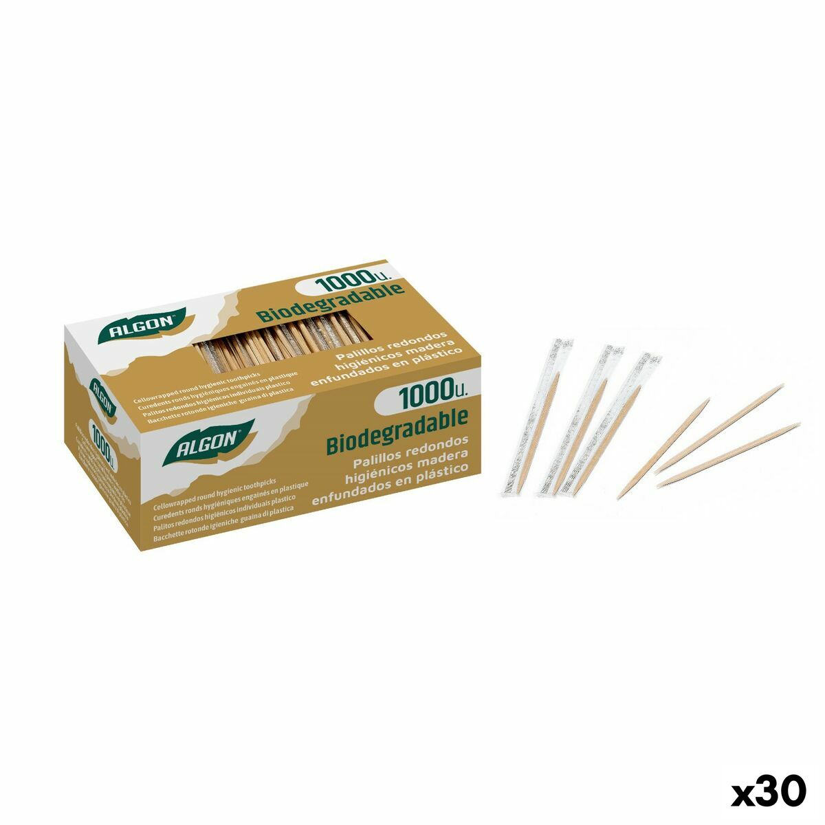 Algon Toothpicks 세트 1000 아이템 (30 조각)
