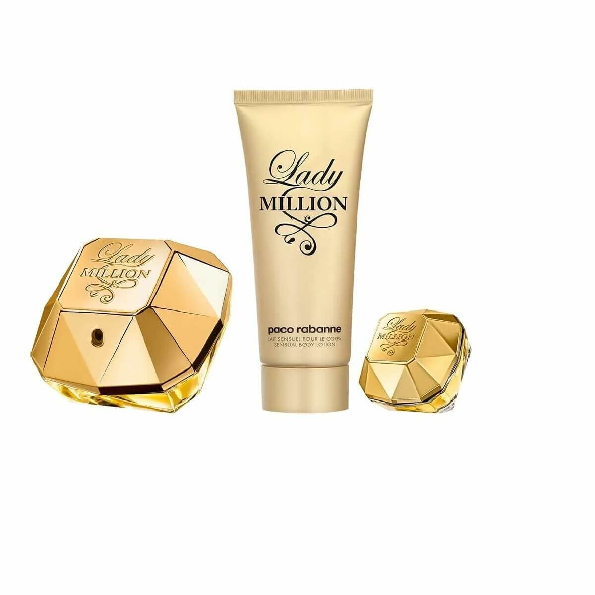 Жіночий парфумерний набір Paco Rabanne EDP Lady Million EDP 3 Предмети-2