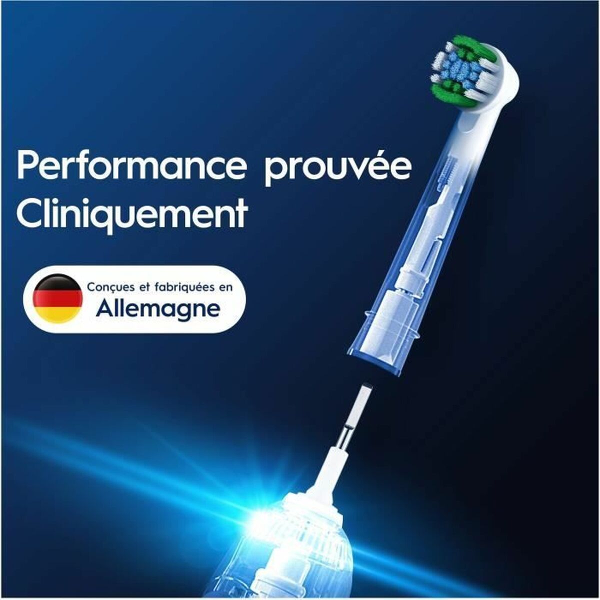 Сменные щетки для электрической зубной щетки Oral-B Pro Белый-3