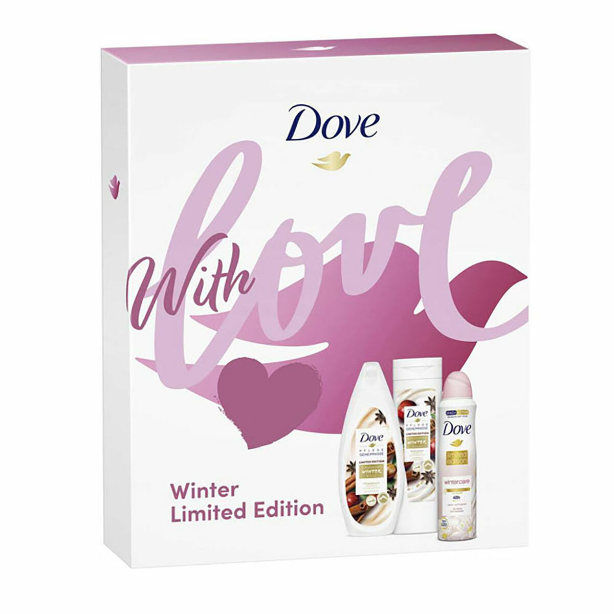 Гігієнічний набір Dove Love Winter 3 Предмети-2