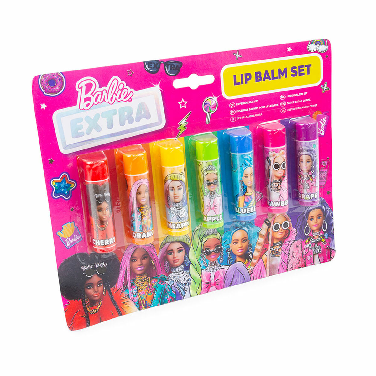 Barbie Baby Colored Lip Balm 7 Items-2