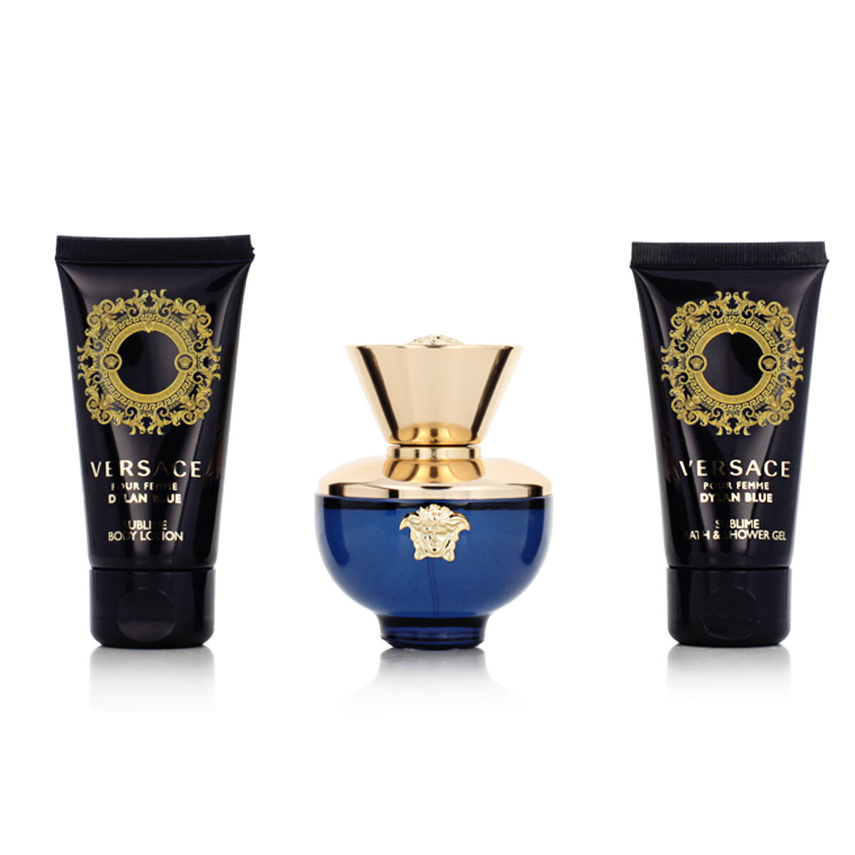 Жіночий парфумерний набір Versace EDP Dylan Blue 3 Предмети-2