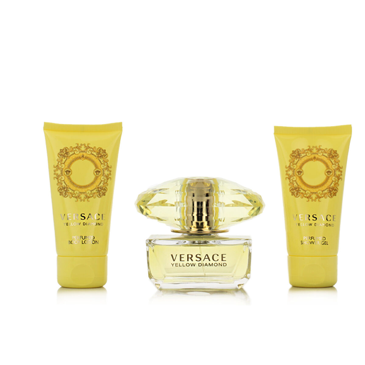Жіночий парфумерний набір Versace EDT Yellow Diamond 3 Предмети-2