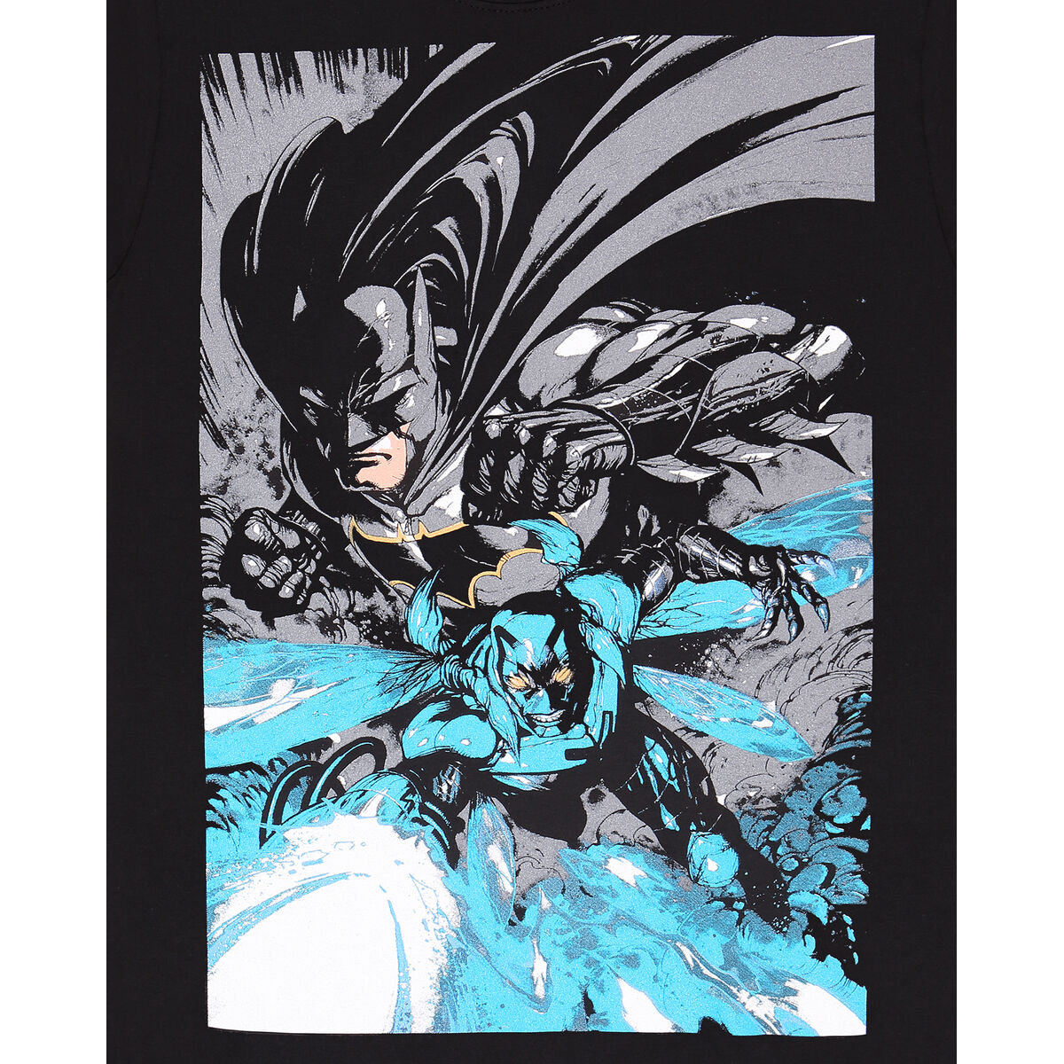 Футболка с коротким рукавом Batman Team Up Чёрный Унисекс-2