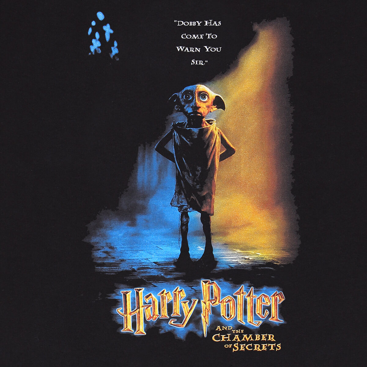 Футболка с коротким рукавом Harry Potter Dobby Poster Чёрный Унисекс-2