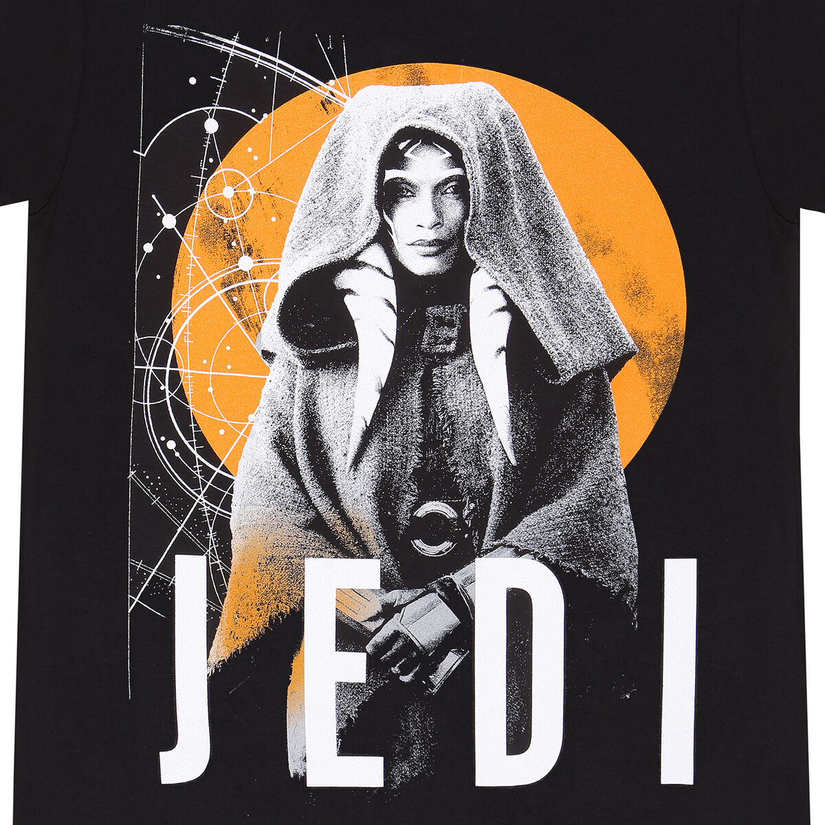Футболка с коротким рукавом Star Wars Jedi Чёрный Унисекс-2