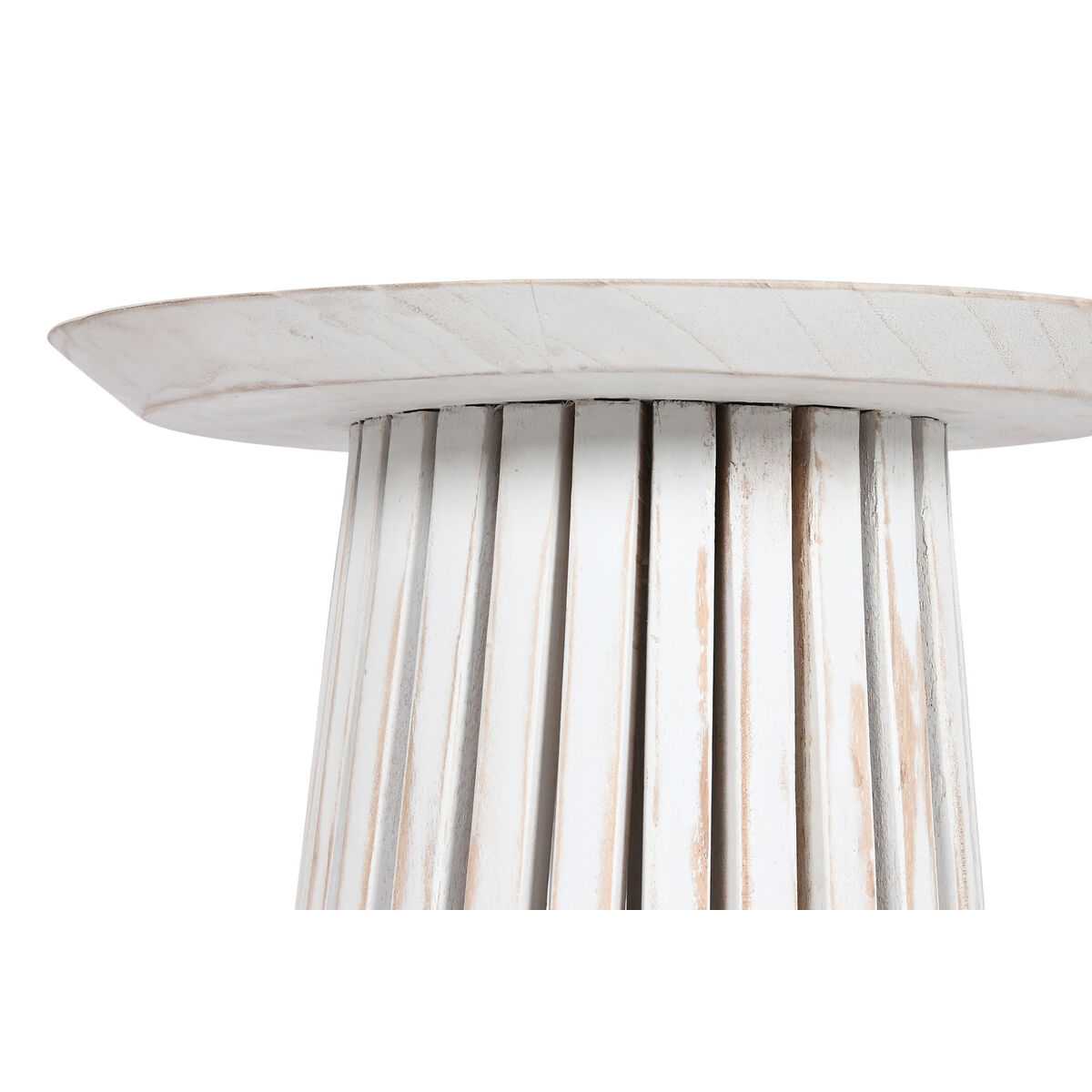 Auxiliary table Home ESPRIT White wood cypress 40 x 40 x 60 cm-2