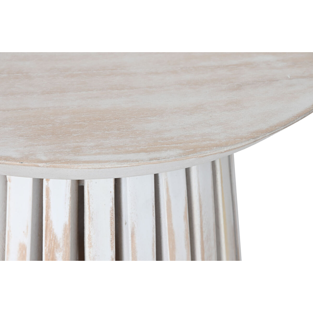 Auxiliary table Home ESPRIT White wood cypress 40 x 40 x 60 cm-3
