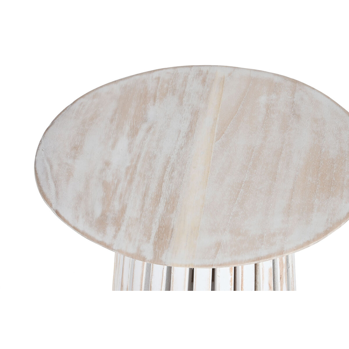Auxiliary table Home ESPRIT White wood cypress 40 x 40 x 60 cm-4