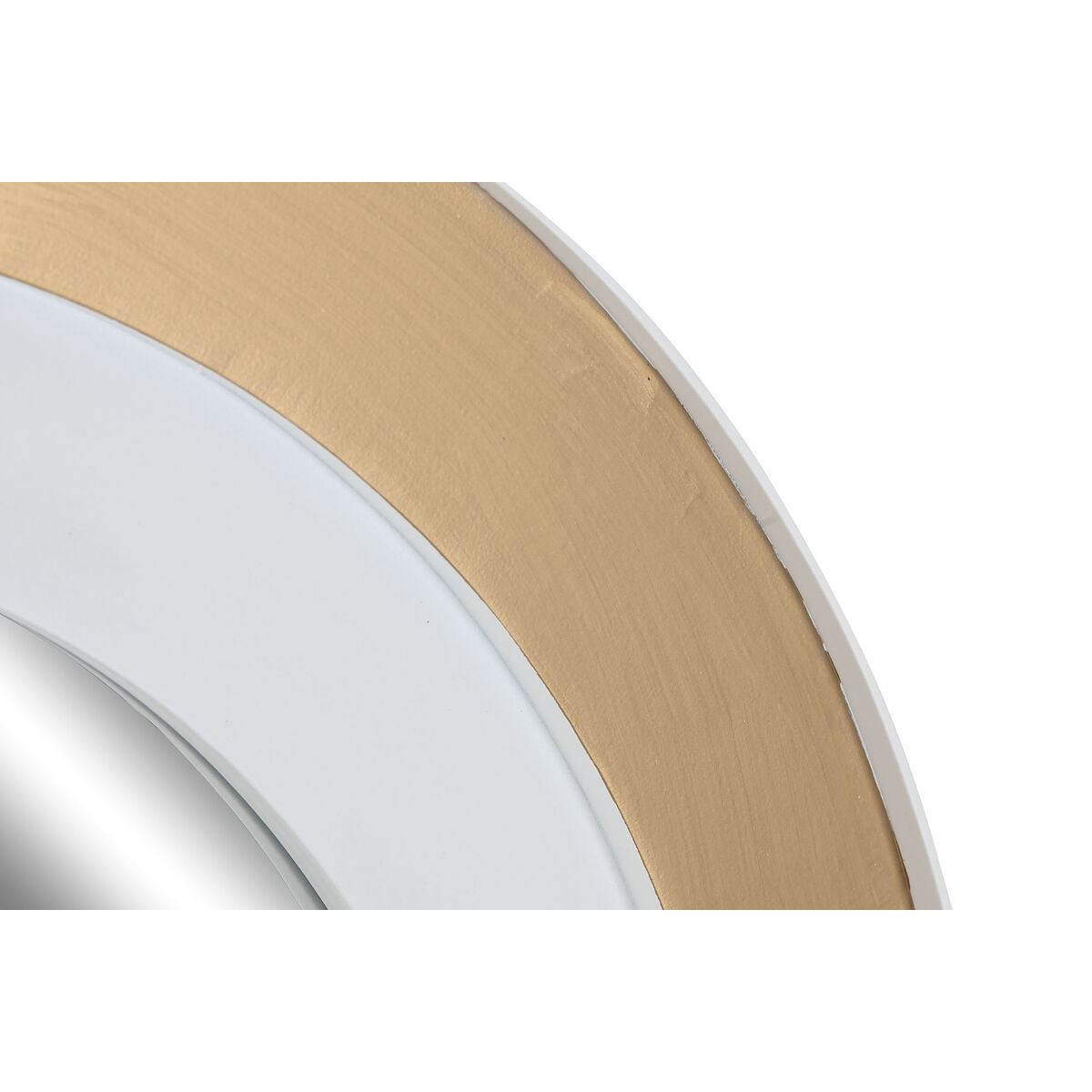 Настенное зеркало Home ESPRIT Белый Позолоченный Стеклянный Железо 90 x 4 x 90 cm-3