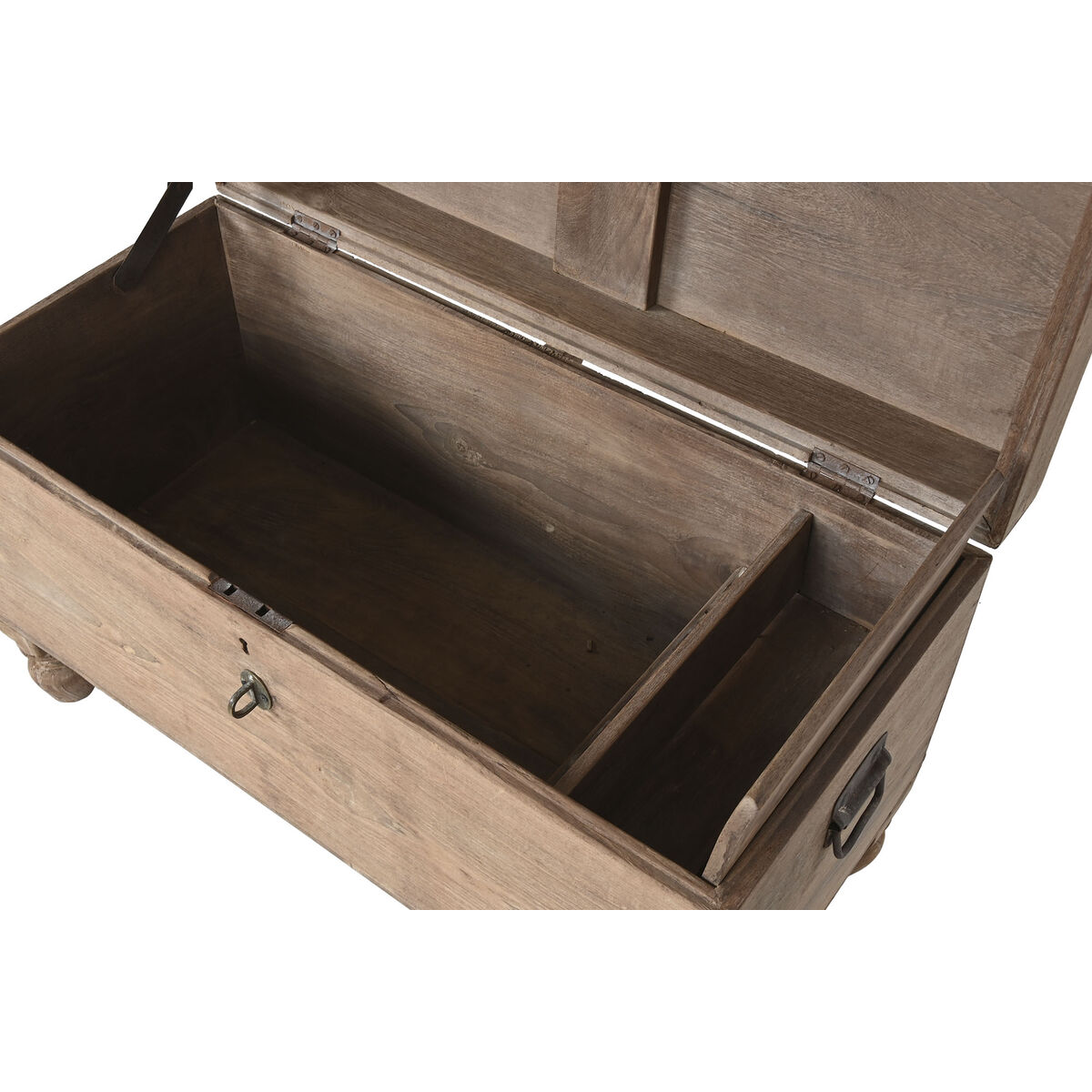 Сундук Home ESPRIT Коричневый Чёрный Натуральный Деревянный 89 x 54 x 54 cm-3