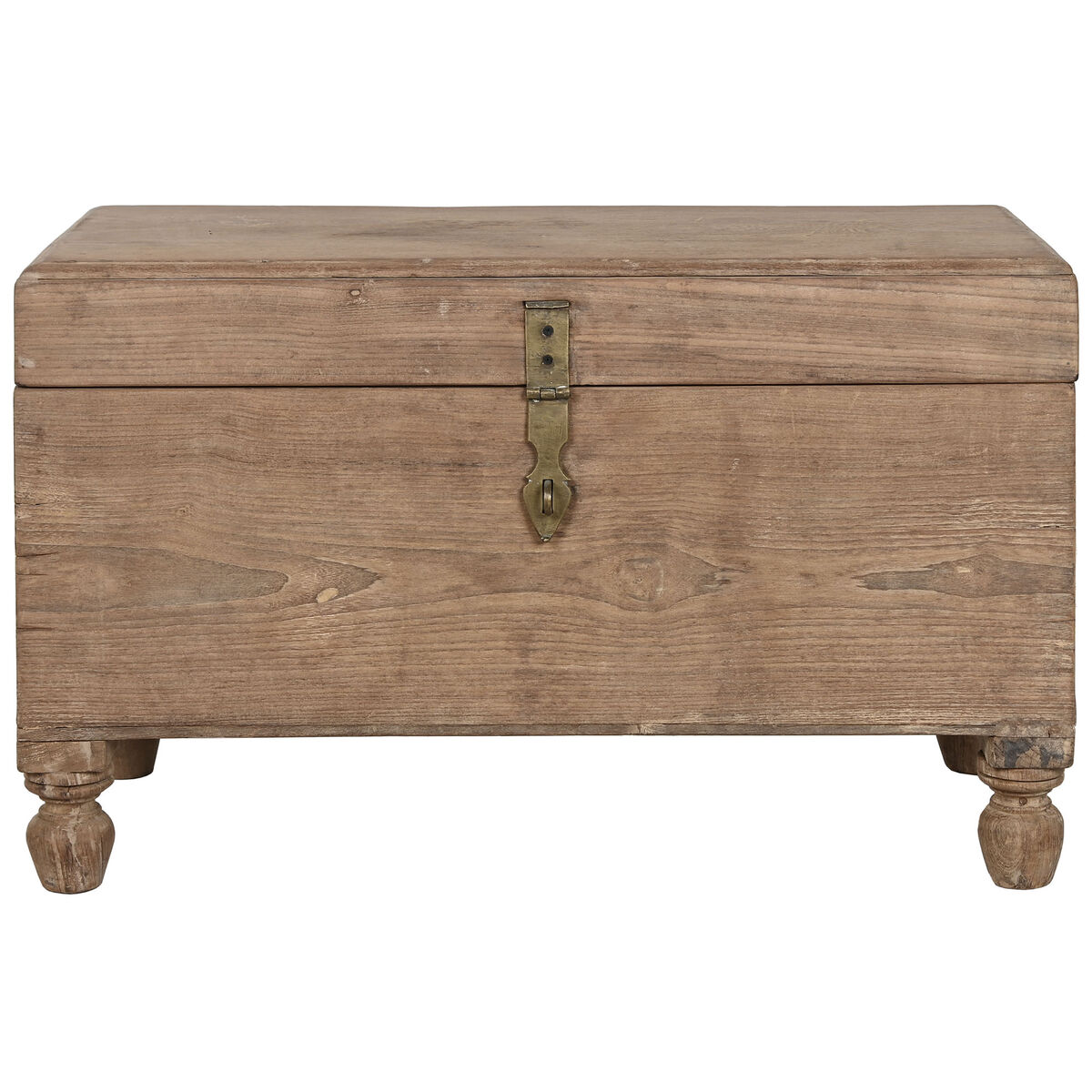 Сундук Home ESPRIT Коричневый Чёрный Натуральный Деревянный 89 x 54 x 54 cm-7