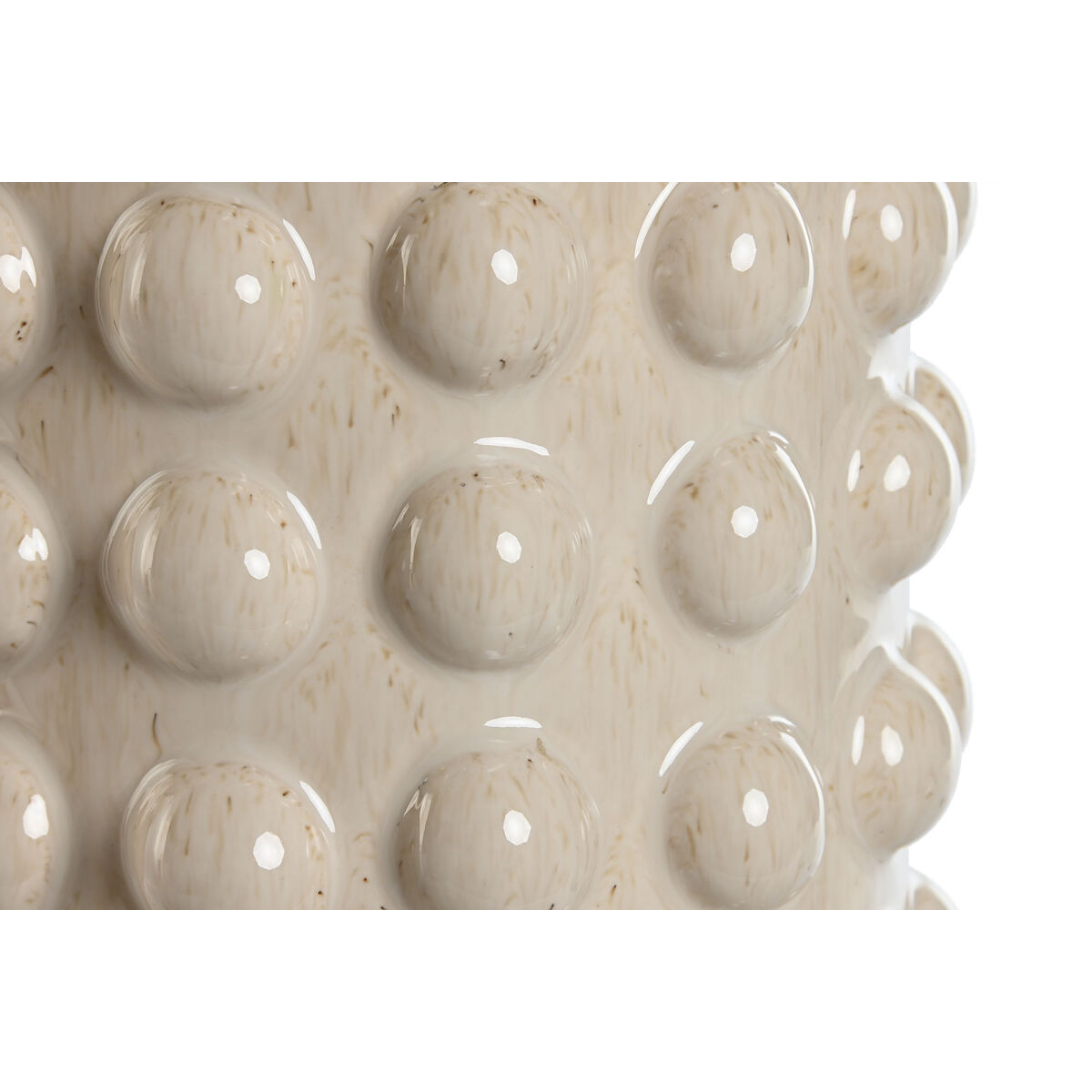 Jug Home ESPRIT White Beige Ceramics 17 x 17 x 50 cm (2 pieces)-3